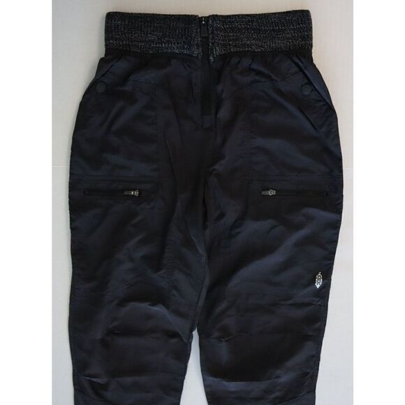 FP Movement OB1573927 Women's Sz XS Black Zip Up Elastic Waist Jogger Pants - Picture 10 of 13